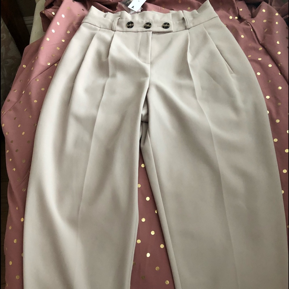 TOPSHOP Paperbag Waist Tapered Trousers